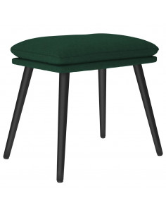 Poggiapiedi Verde Scuro 45x29,5x35 cm in Tessuto 2