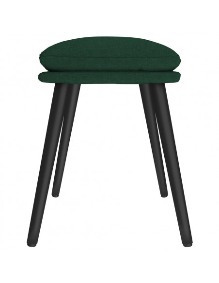 Poggiapiedi Verde Scuro 45x29,5x35 cm in Tessuto