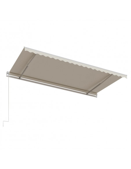 Tenda da Sole Retrattile Automatica 500x300 cm Crema