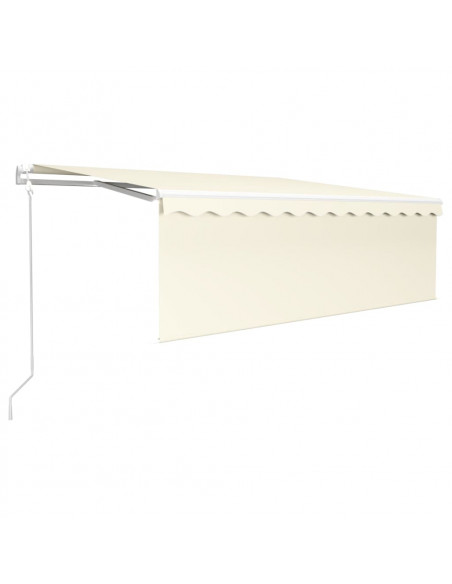 Tenda Retrattile Automatica con Parasole 4,5x3 m Crema
