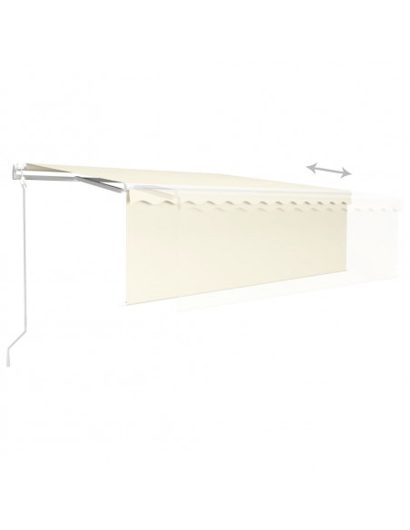 Tenda Retrattile Automatica con Parasole 4,5x3 m Crema