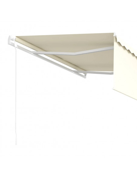 Tenda Retrattile Automatica con Parasole 4,5x3 m Crema