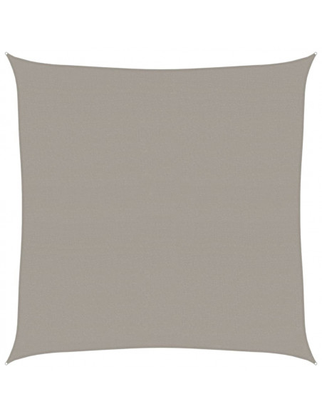 Vela Parasole 160 g/m² Quadrata Grigio Chiaro 7x7 m in HDPE