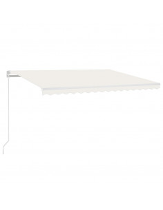 Tenda da Sole Retrattile Manuale 450x350 cm Crema 2