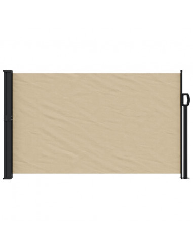 Tenda da Sole Laterale Retrattile Beige 120x500 cm
