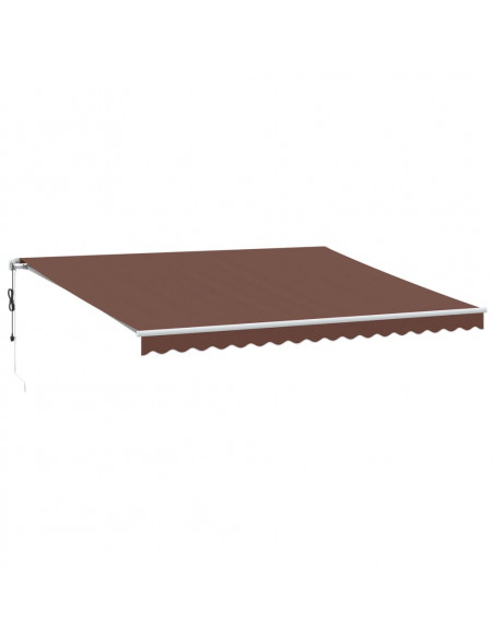 Tenda da Sole Retrattile Automatica Marrone 450x350 cm