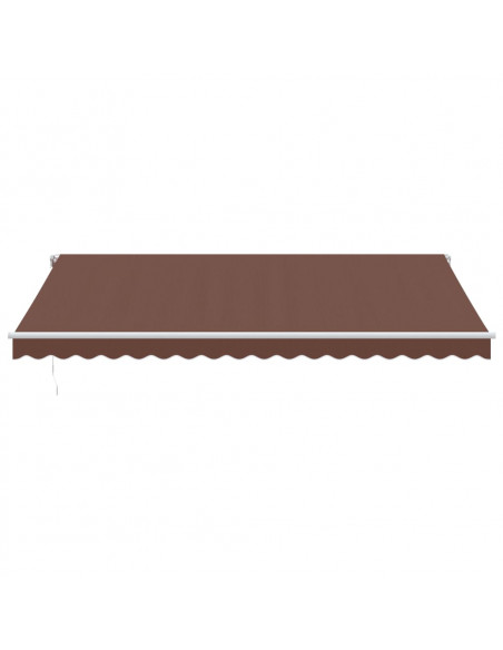 Tenda da Sole Retrattile Automatica Marrone 450x350 cm