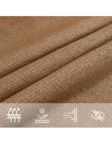 Vela Parasole 160 g/m² Grigio Talpa 4x5x5 m in HDPE