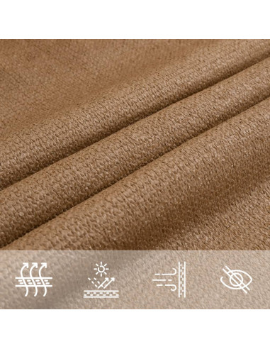 Vela Parasole 160 g/m² Grigio Talpa 5x6 m in HDPE