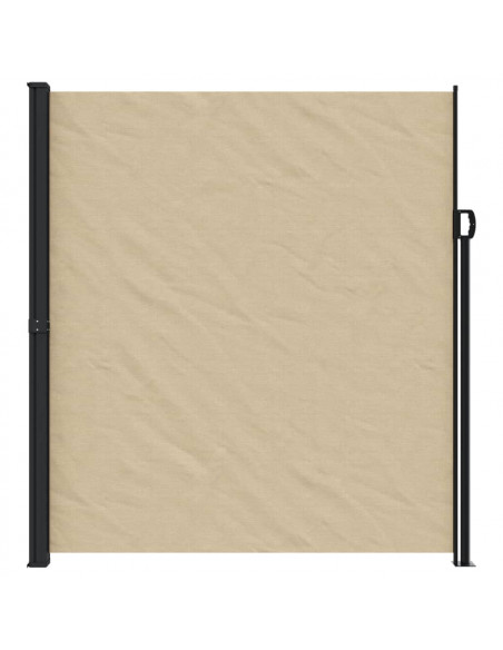Tenda da Sole Laterale Retrattile Beige 220x500 cm