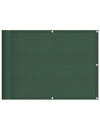 Paravento Balcone Verde Scuro 75x700 cm 100% Poliestere Oxford