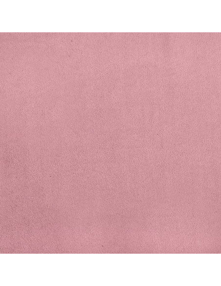 Set di Divani 4 pz con Cuscini e Rinforzi rosa in Velluto