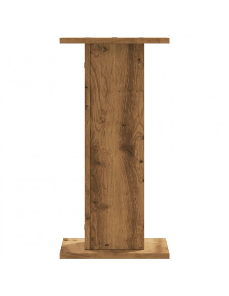 Supporti Altoparlanti 2 pz Rovere 30x30x60 cm in Multistrato