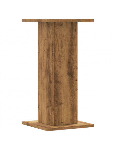 Supporti Altoparlanti 2 pz Rovere 30x30x60 cm in Multistrato