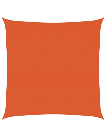 Vela Parasole 160 g/m² Quadrata Arancione 4,5x4,5 m in HDPE