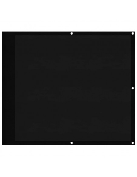 Paravento da Balcone Nero 90x1000 cm 100% Poliestere Oxford