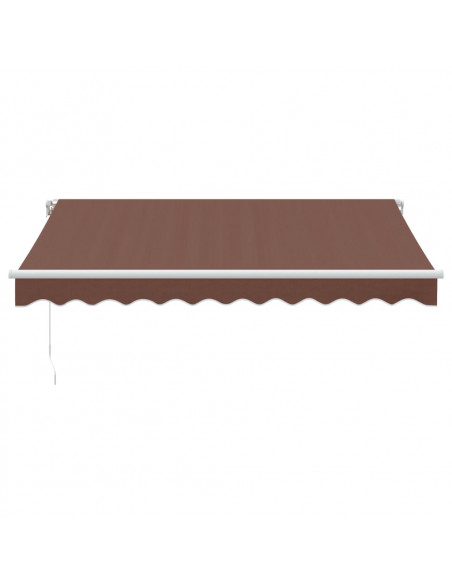 Tenda Retrattile Manuale con LED 300x250cm Marrone