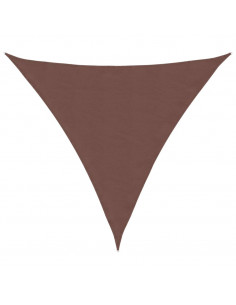 Parasole a Vela in Tessuto Oxford Triangolare 6x6x6m Marrone 2