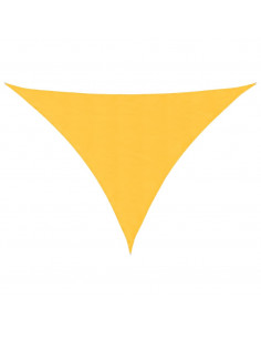 Parasole a Vela Oxford Triangolare 5x7x7 m Giallo 2