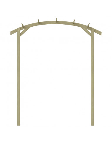 Pergola da Giardino Legno di Pino Impregnato 180x210x40 cm