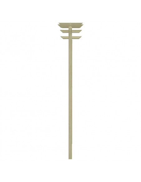 Pergola da Giardino Legno di Pino Impregnato 180x210x40 cm