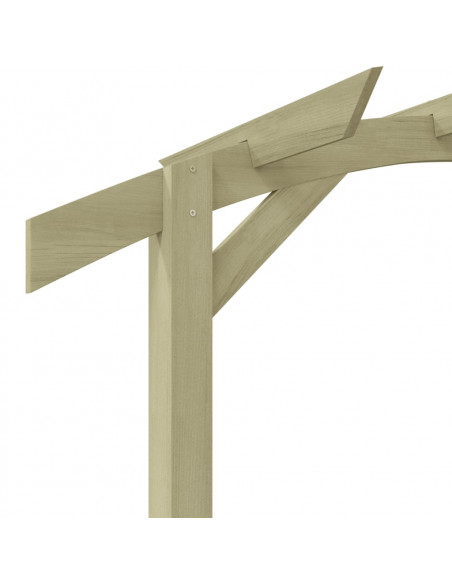 Pergola da Giardino Legno di Pino Impregnato 180x210x40 cm