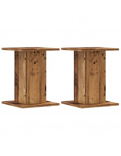 Supporti Altoparlanti 2 pz Legno 30x30x40 cm Legno Multistrato