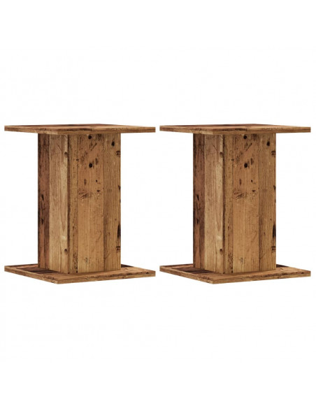 Supporti Altoparlanti 2 pz Legno 30x30x40 cm Legno Multistrato