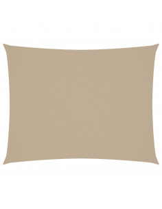 Parasole a Vela Oxford Rettangolare 6x7 m Beige