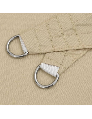 Parasole a Vela Oxford Rettangolare 6x7 m Beige