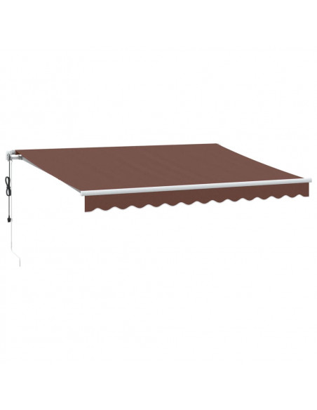 Tenda da Sole Retrattile Automatica Marrone 350x250 cm