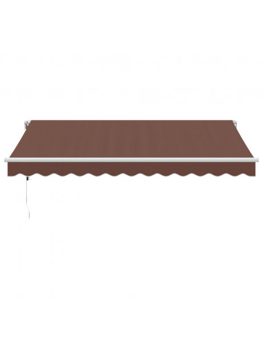 Tenda da Sole Retrattile Automatica Marrone 350x250 cm