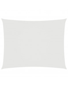 Parasole a Vela in Tessuto Oxford Rettangolare 6x7 m Bianco