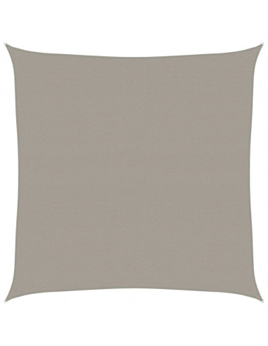 Vela Parasole 160 g/m² Quadrata Grigio Chiaro 4x4 m in HDPE