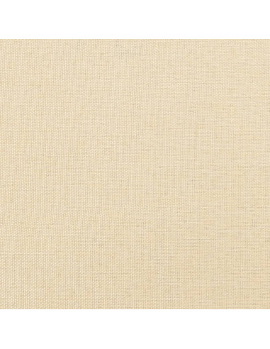 Poggiapiedi Crema 45x29,5x35 cm in Tessuto