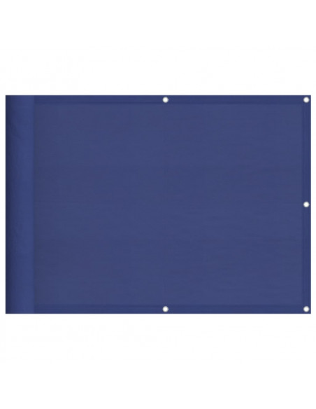 Paravento da Balcone Blu 75x800 cm 100% Poliestere Oxford