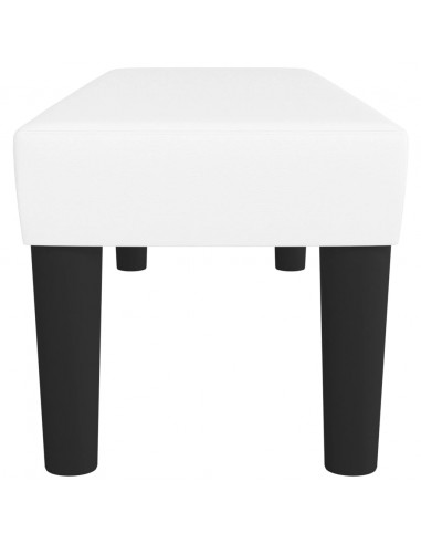 Panca Bianca 100x30x30 cm in Similpelle