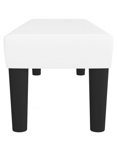 Panca Bianca 100x30x30 cm in Similpelle