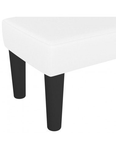 Panca Bianca 100x30x30 cm in Similpelle