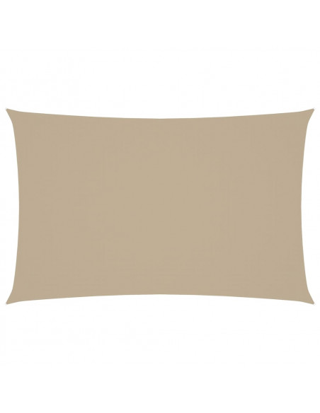Parasole a Vela Oxford Rettangolare 5x8 m Beige