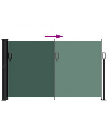 Tenda da Sole Laterale Retrattile Verde Scuro 120x600 cm