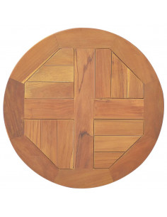 Piano Tavolo in Legno Massello di Teak Rotondo 2,5 cm 40 cm