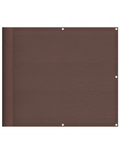 Paravento da Balcone Marrone 90x800 cm 100% Poliestere Oxford