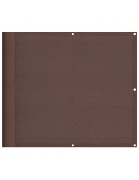 Paravento da Balcone Marrone 90x800 cm 100% Poliestere Oxford