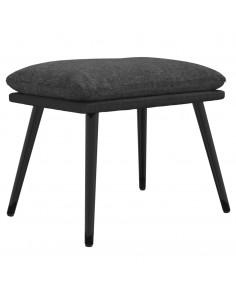 Sgabello Grigio Scuro 45x29,5x35 cm in Tessuto e Similpelle 2