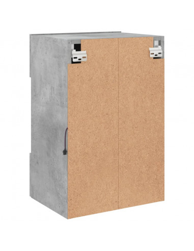 Mobili TV a Parete con Luci LED 2pz Grigio Cemento 40x30x60,5cm