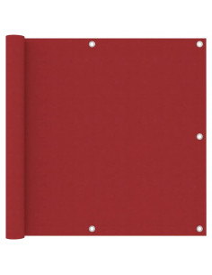 Paravento da Balcone Rosso 90x300 cm in Tessuto Oxford