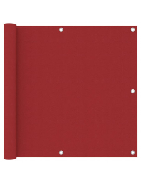 Paravento da Balcone Rosso 90x300 cm in Tessuto Oxford