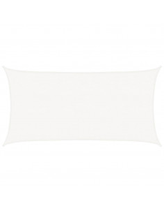 Vela Parasole in HDPE Rettangolare 2x4 m Bianca 2