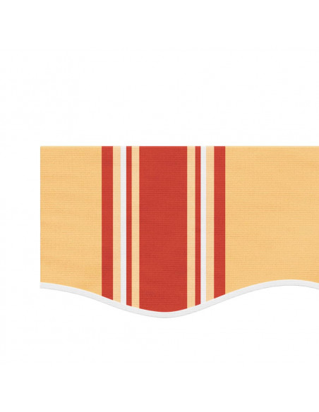 Tessuto Ricambio Mantovana Tenda Righe Giallo e Arancione 4,5 m
